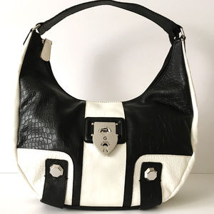 G by Guess Black-multi Hobo Handbag NWT